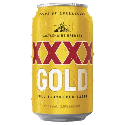 Xxxx Gold Block Can 375mL Pack 30 | Liquorland
