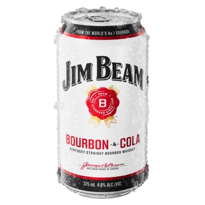 Jim Beam White Cola Can 375mL Each | Liquorland