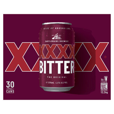 Xxxx Bitter Block Can 375mL Pack 30 | Liquorland