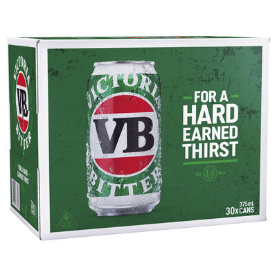 Victoria Bitter Block Can 375mL Pack 30 | Liquorland