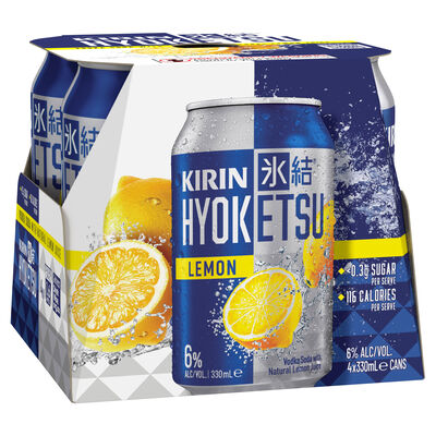 Kirin Hyoketsu Lemon Can 330mL Pack 4 | Liquorland