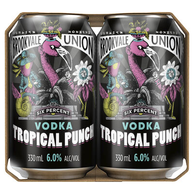 Brookvale Union 6 Tropical Punch Can 330mL Pack 4 | Liquorland