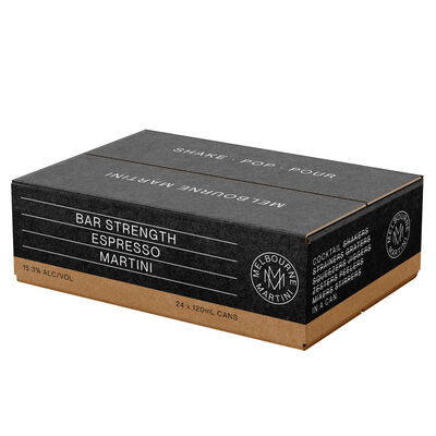 Melbourne Martini Bar Strength Espresso Can 120mL Carton 24 | Liquorland