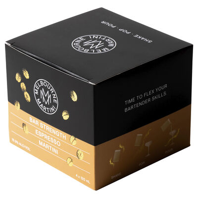 Melbourne Martini Bar Strength Espresso Can 120mL Pack 4 | Liquorland