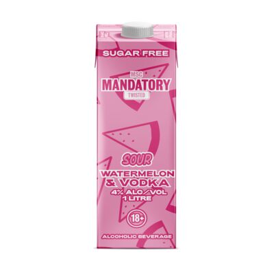 Mandatory Twisted Sour Watermelon Carton 1l Each | Liquorland