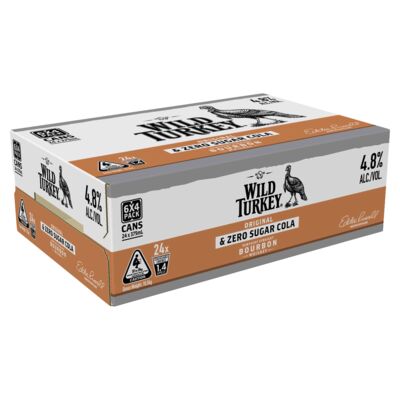 Wild Turkey Zero Cola Can 375mL Carton 24 | Liquorland