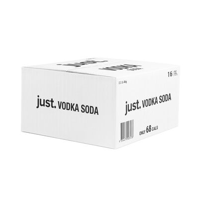 Just Vodka Soda 4 Can 330mL Carton 16 | Liquorland