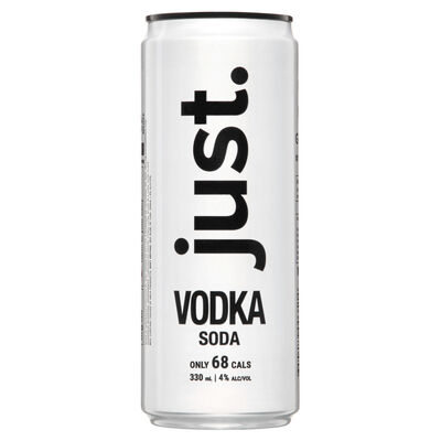 Just Vodka Soda 4 Can 330mL Each | Liquorland
