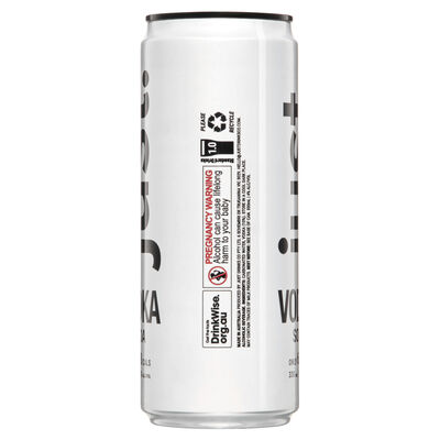 Just Vodka Soda 4 Can 330mL Each | Liquorland