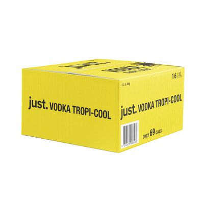 Just Vodka Tropicool 4 Can 330mL Carton 16 | Liquorland