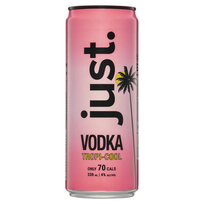Just Vodka Tropicool 4 Can 330mL Each | Liquorland