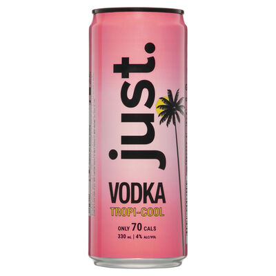 Just Vodka Tropicool 4 Can 330mL Each | Liquorland