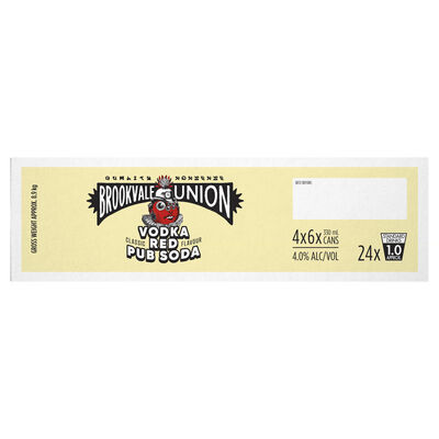 Brookvale Union Vodka Red Pub Soda Can 330mL Carton 24 | Liquorland