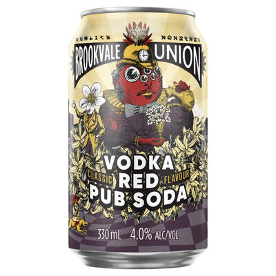 Brookvale Union Vodka Red Pub Soda Can 330mL Each | Liquorland