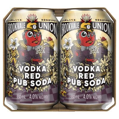 Brookvale Union Vodka Red Pub Soda Can 330mL Pack 6 | Liquorland