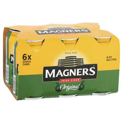 Magners Original Irish Cider Can 330mL Pack 6 | Liquorland