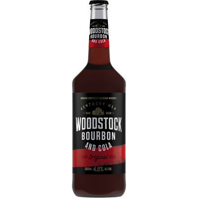 Woodstock Bourbon Cola Bottle 660mL Each | Liquorland