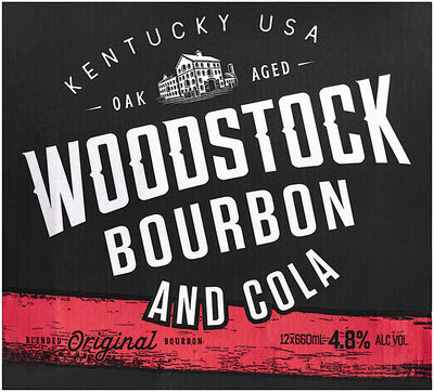 Woodstock Bourbon Cola Bottle 660mL Carton 12 | Liquorland