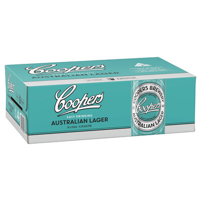 Coopers Australian Lager Can 375mL Carton 24 | Liquorland