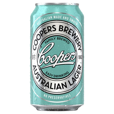 Coopers Australian Lager Can 375mL Each | Liquorland