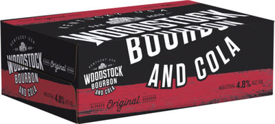 Woodstock 4 8 Bourbon Cola Can 375mL Carton 24 | Liquorland