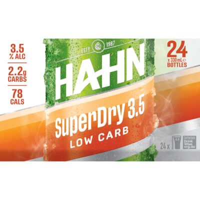 Hahn Super Dry 3 5 Bottle 330mL Carton 24 | Liquorland