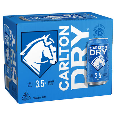 Carlton Dry Middy 3 5 Block Can 375mL Pack 30 | Liquorland