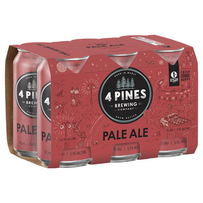 4 Pines Brewing Pale Ale Can 375mL Pack 6 | Liquorland