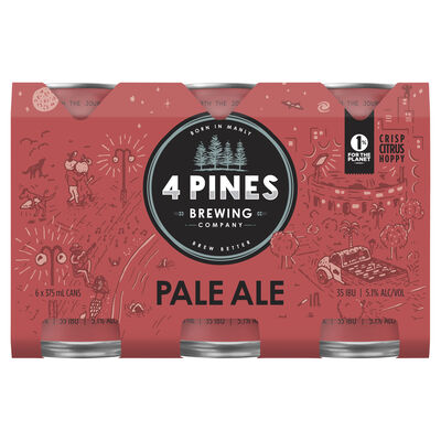 4 Pines Brewing Pale Ale Can 375mL Pack 6 | Liquorland