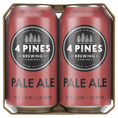 4 Pines Brewing Pale Ale Can 375mL Pack 6 | Liquorland