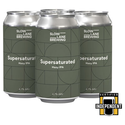 Slow Lane Brewing Supersaturated Hazy Ipa Can 375mL Pack 4 | Liquorland