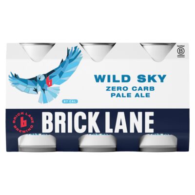 Brick Lane Wild Sky Zero Carb Pale Ale Can 355mL Pack 6 | Liquorland