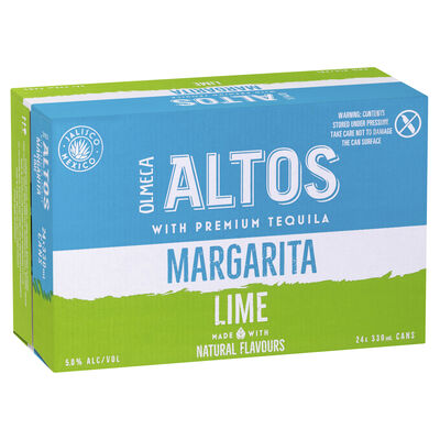 Altos Margarita Lime Cocktails Can 330mL Carton 24 | Liquorland