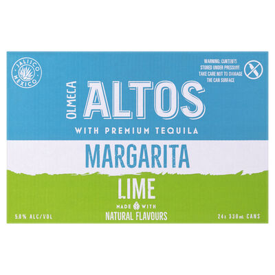 Altos Margarita Lime Cocktails Can 330mL Carton 24 | Liquorland