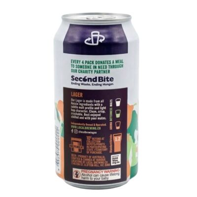 Local Brewing Lager Can 375mL Each | Liquorland