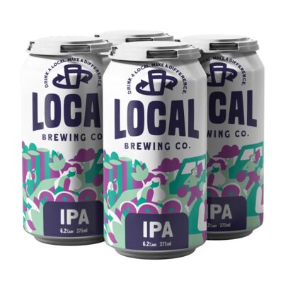 Local Brewing Ipa Can 375mL Pack 4 | Liquorland