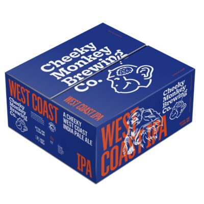 Cheeky Monkey West Coast Ipa Can 375mL Carton 16 | Liquorland