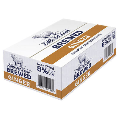 Little Fat Lamb Brewed Ginger Can 375mL Carton 24 | Liquorland