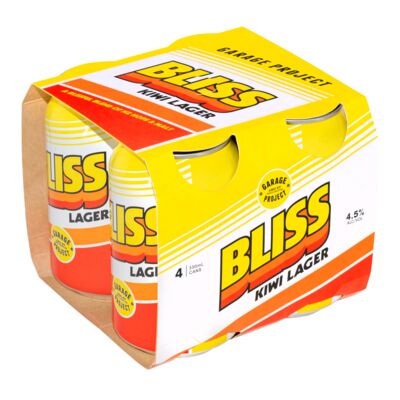 Garage Project Bliss Lager Can 330mL Pack 4 | Liquorland