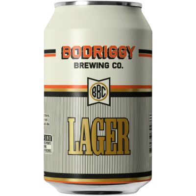 Bodriggy Lager Can 355mL Each | Liquorland