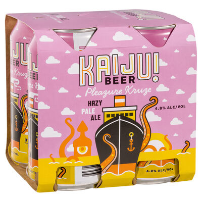 Kaiju Pleazure Kruze Hazy Pale Ale Can 375mL Pack 4 | Liquorland