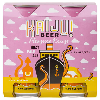 Kaiju Pleazure Kruze Hazy Pale Ale Can 375mL Pack 4 | Liquorland