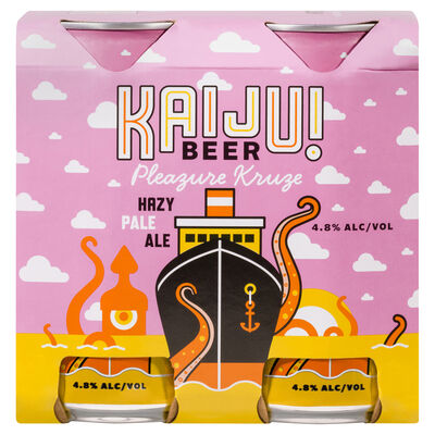 Kaiju Pleazure Kruze Hazy Pale Ale Can 375mL Pack 4 | Liquorland