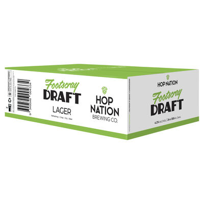 Hop Nation Footscray Draft Can 355mL Carton 24 | Liquorland