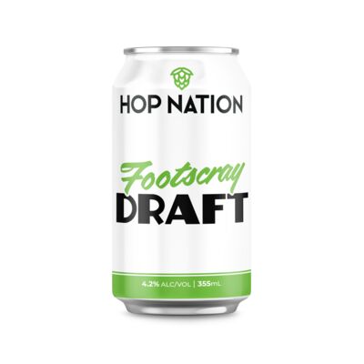 Hop Nation Footscray Draft Can 355mL Each | Liquorland