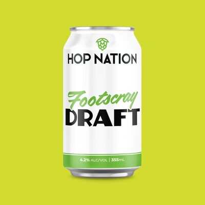 Hop Nation Footscray Draft Can 355mL Each | Liquorland