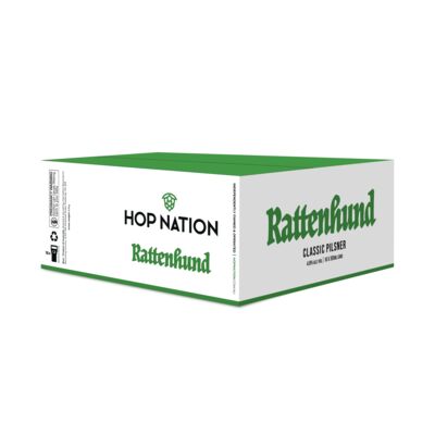 Hop Nation Rattenhund Classic Pilsner Can 355mL Carton 16 | Liquorland