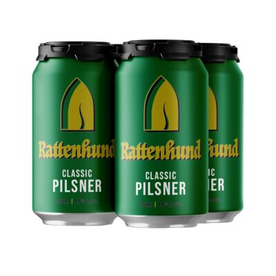 Hop Nation Rattenhund Classic Pilsner Can 355mL Pack 4 | Liquorland
