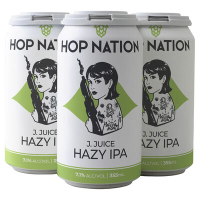 Hop Nation J Juice Hazy Ipa Can 355mL Pack 4 | Liquorland