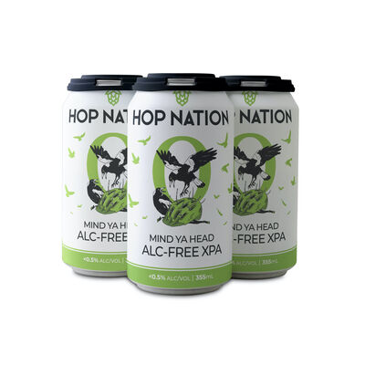 Hop Nation Mind Ya Head Non Alc Xpa Can 355mL Pack 4 | Liquorland